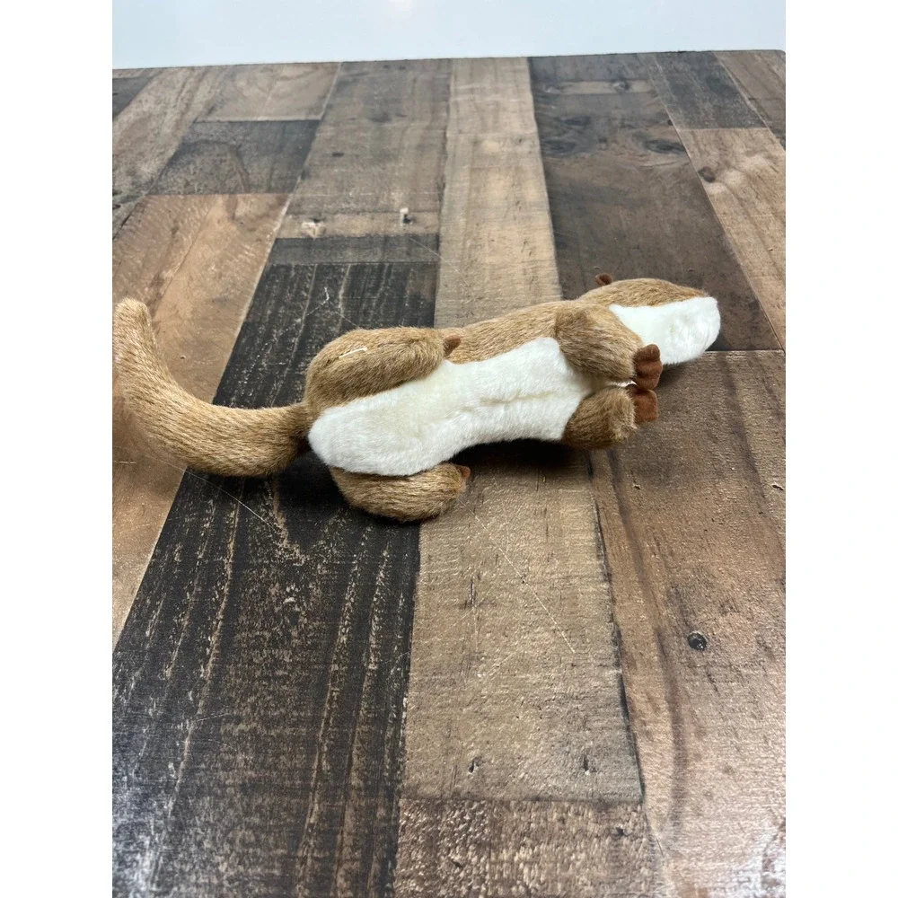 Realistic Tan River Otter Plush Stuffed Animal Wildlife Toy White Underbelly
